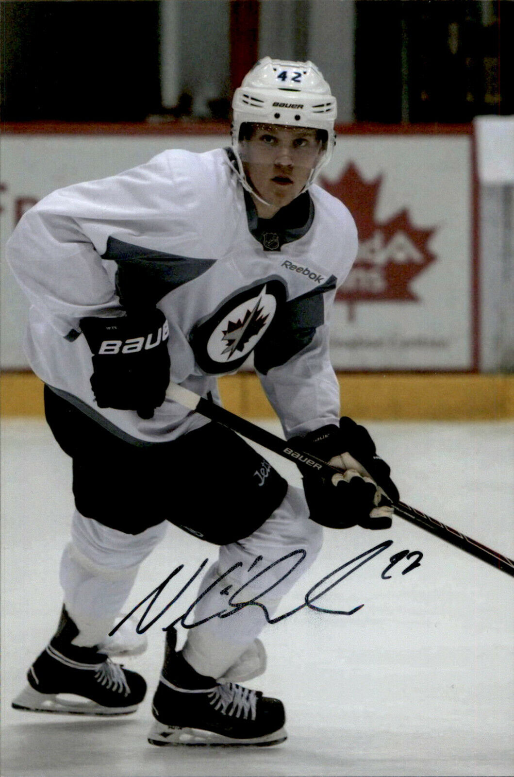 Nikolaj Ehlers SIGNED autographed 4x6 Photo Poster painting WINNIPEG JETS #4