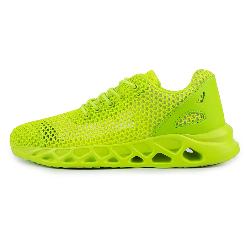 Softsfeel Men's Relieve Foot Pain Perfect Cushioning Walking Shoes-Neon Green