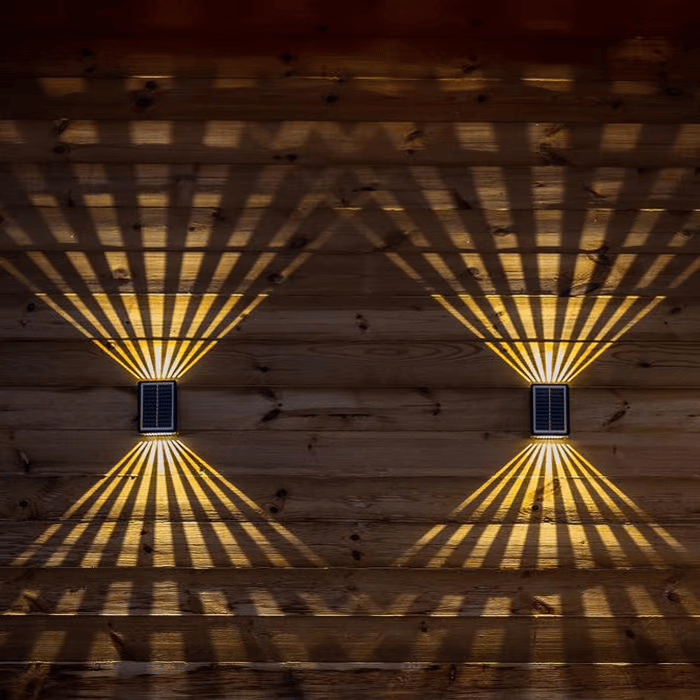 ✨☀️4 LED Solar Wall Lights Outdoor Light Waterproof 