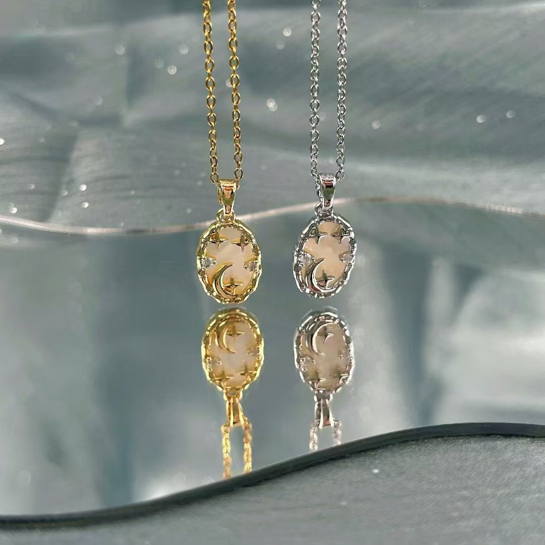 Ellipse + Star + Moon Accessories Necklace
