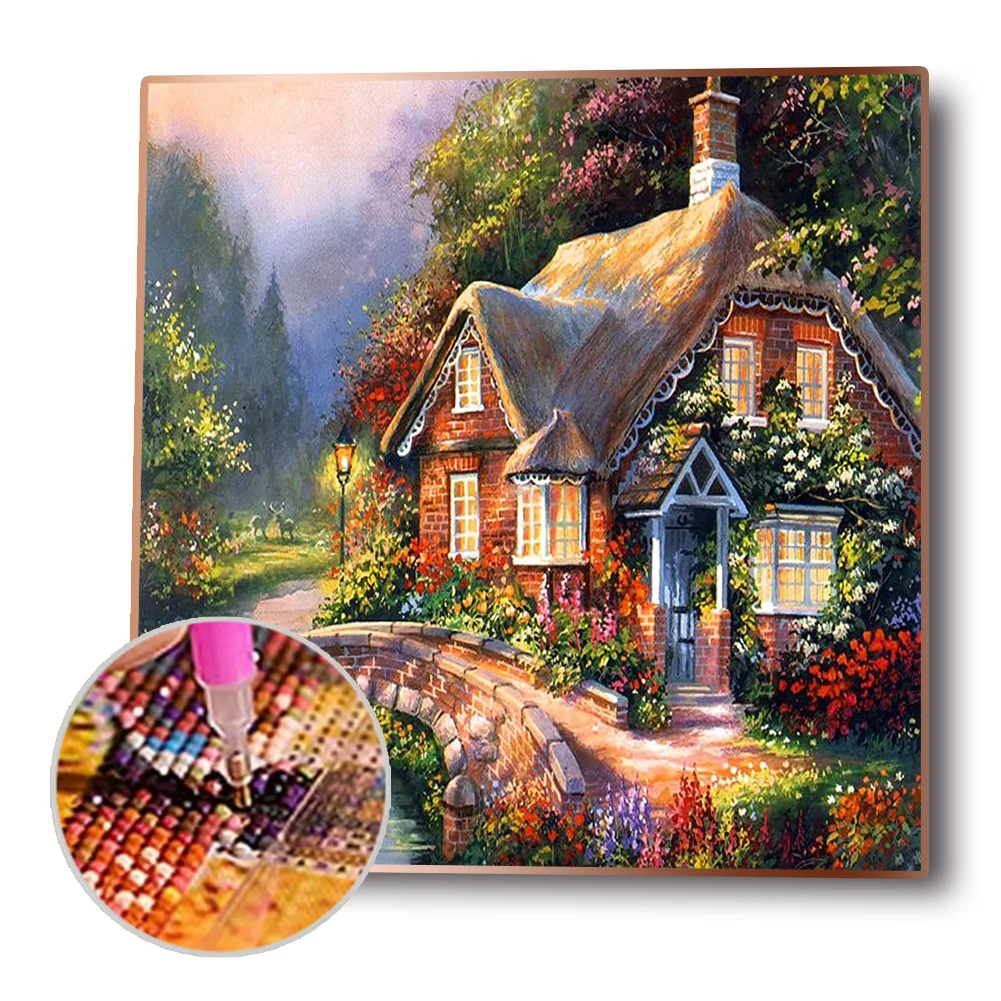 Diamond Painting - Full Round Drill - House(30*30cm)