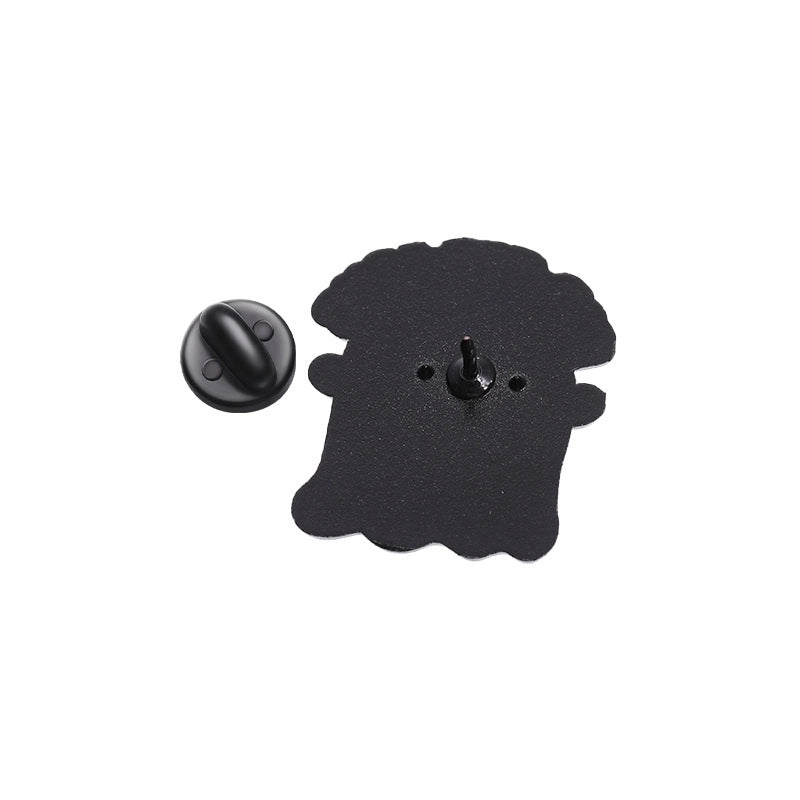 Cartoon Style Funny Cowboy Style Letter Ghost Alloy Stamping Stoving Varnish Plating Unisex Badge Brooches Collar Pin