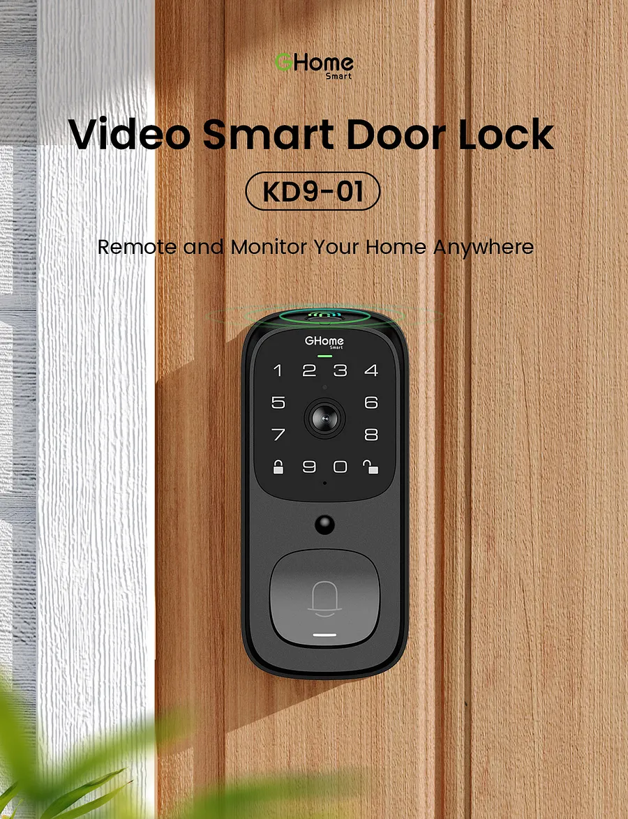 Video Smart Lock S398 – 4-in-1 Fingerprint Door Lock With Camera, Doorbell & Indoor Display