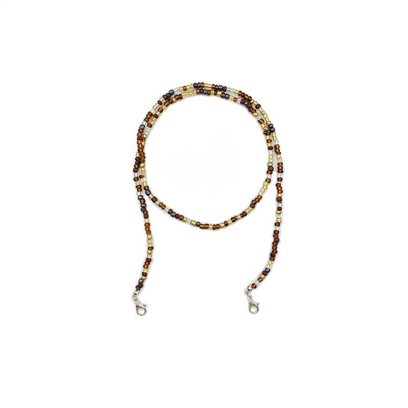 Casual Minimalist Geometric Crystal Unisex Glasses Chain