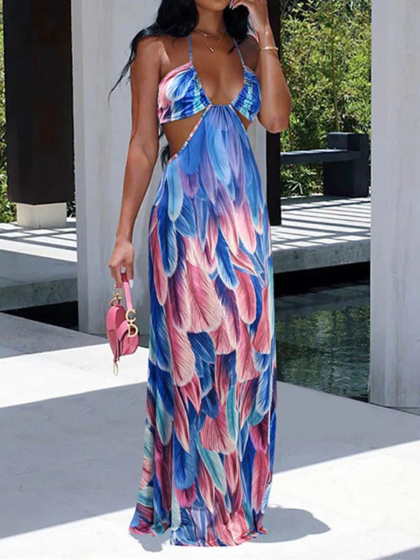 Strapless Backless Empire Maxi Dress