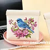 Diamond Painting Flower and Bird PU Storage Bag Coin Purse