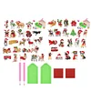 4pcs Christmas Dogs DIY Diamond Painting Stickers