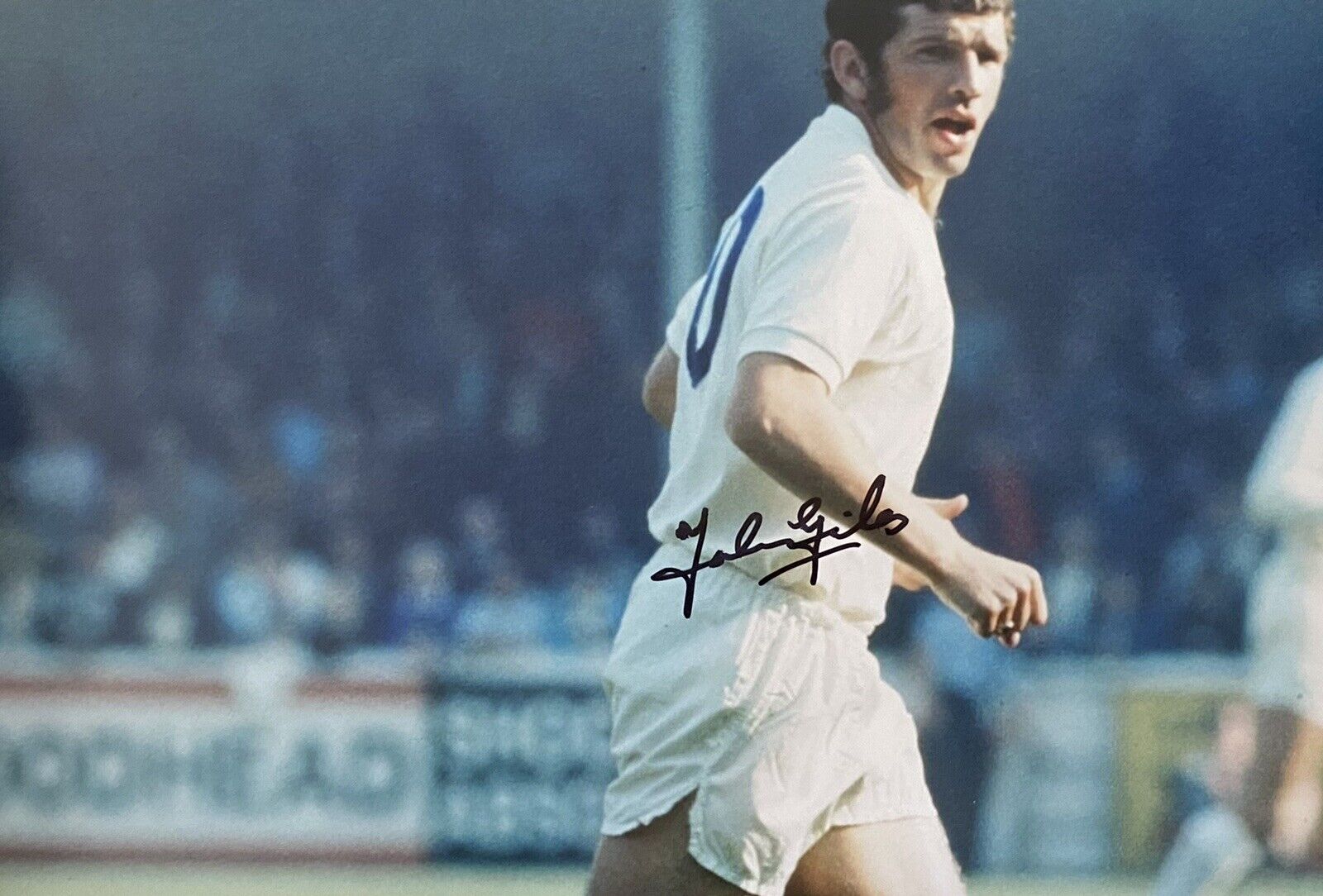 Johnny Giles Genuine Hand Signed Leeds United 12x8 Photo Poster painting 2