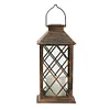 Retro Lantern Candle Twinkle Lamp LED Solar Light Garden Hanging Decoration