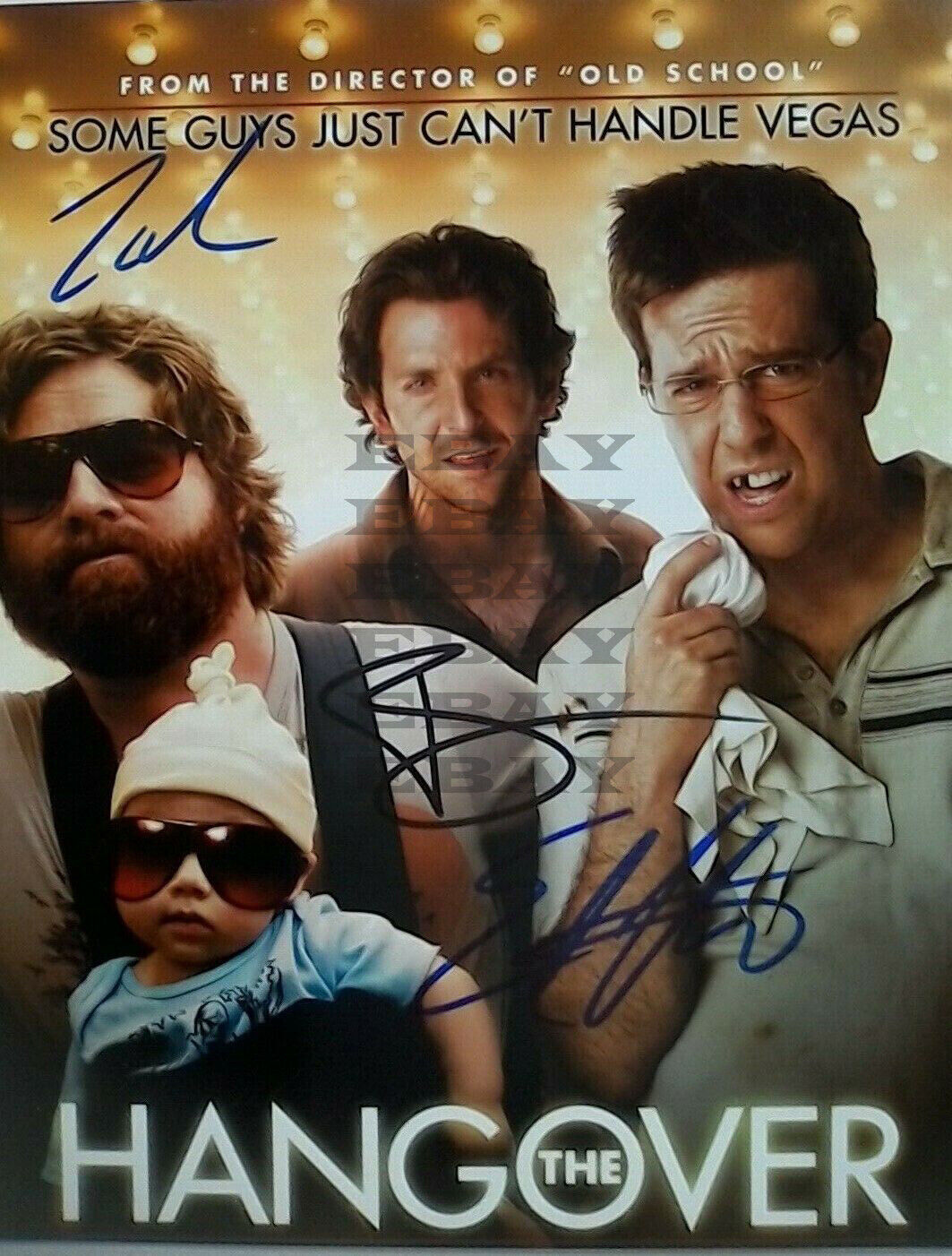 THE HANGOVER CAST Autographed Signed 8x10 Photo Poster painting Rep