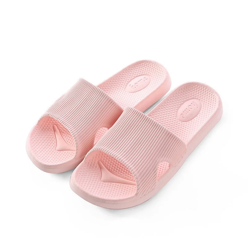 Unisex Summer Slippers women Non-Slip Family Bathroom slippers For women Eva stripe Flat With soft Slides Cool Slippers