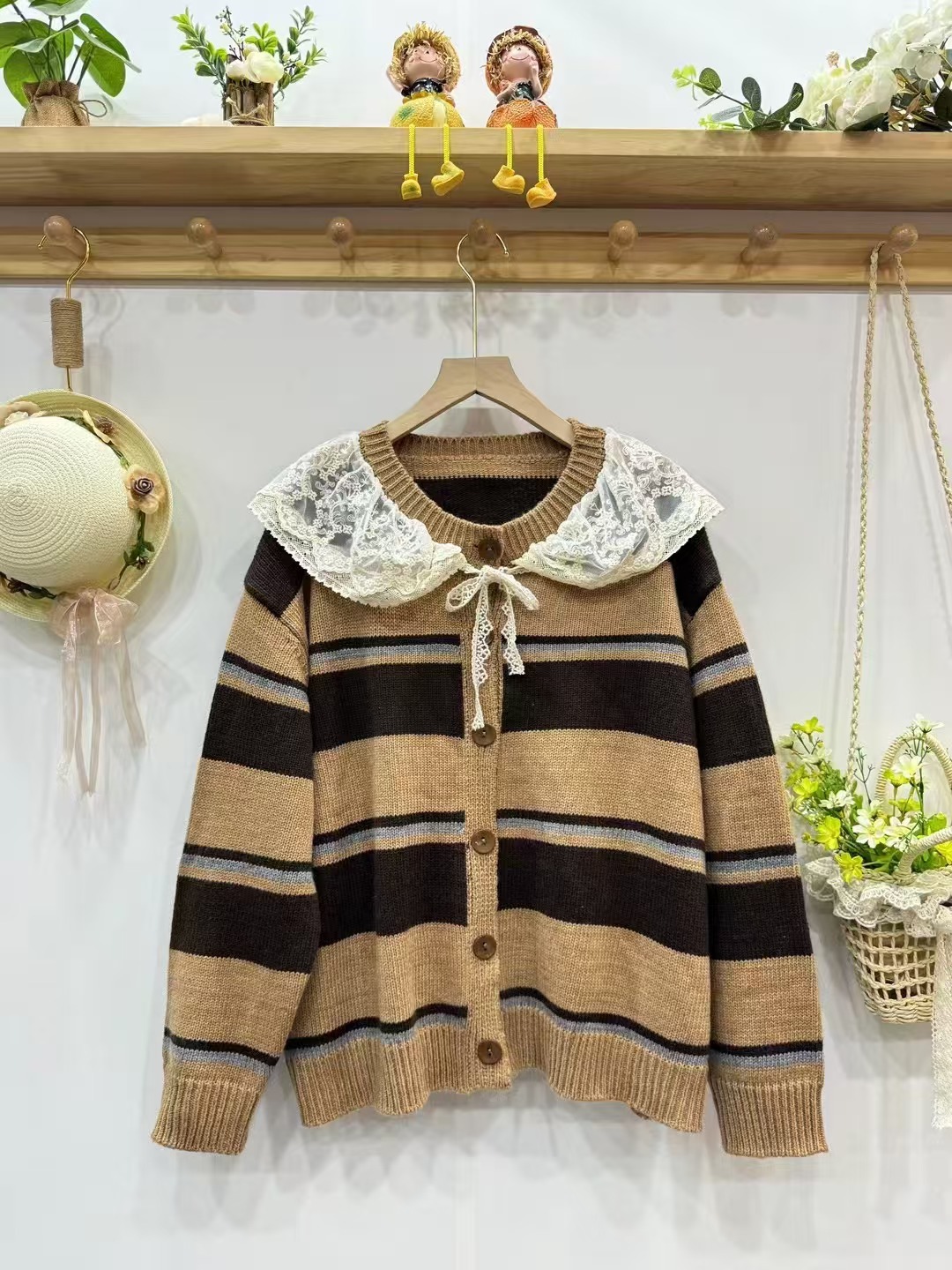 Chicfifth Sweater Women Winter Long Sleeve High Quality Autumn Vintage Top Knitted Cardigan