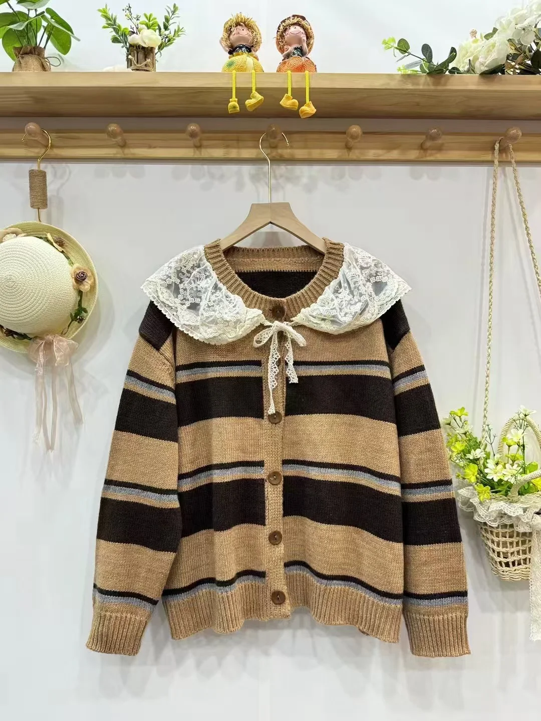 Chicfifth Sweater Women Winter Long Sleeve High Quality Autumn Vintage Top Knitted Cardigan