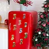 10PCS DIY Pearl Diamond Painting Christmas Fridge Magnets, Sparkling Rhinestone Refrigerator Magnet Craft Kit for Home Decor & Gifts