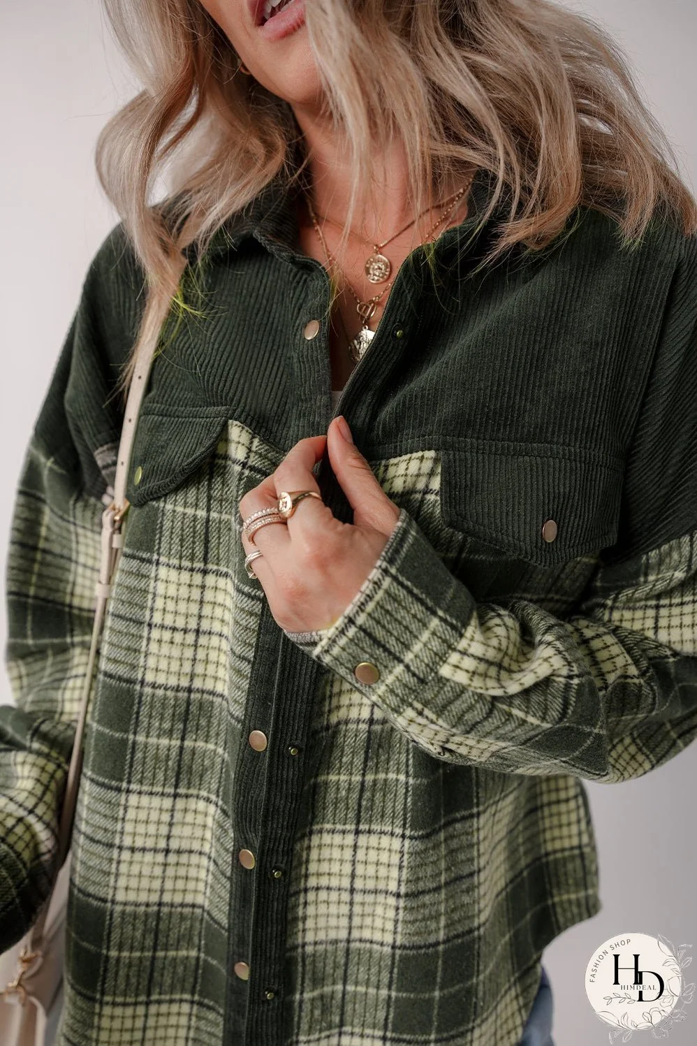 Plaid Zip-Up Hooded Coat with Pockets