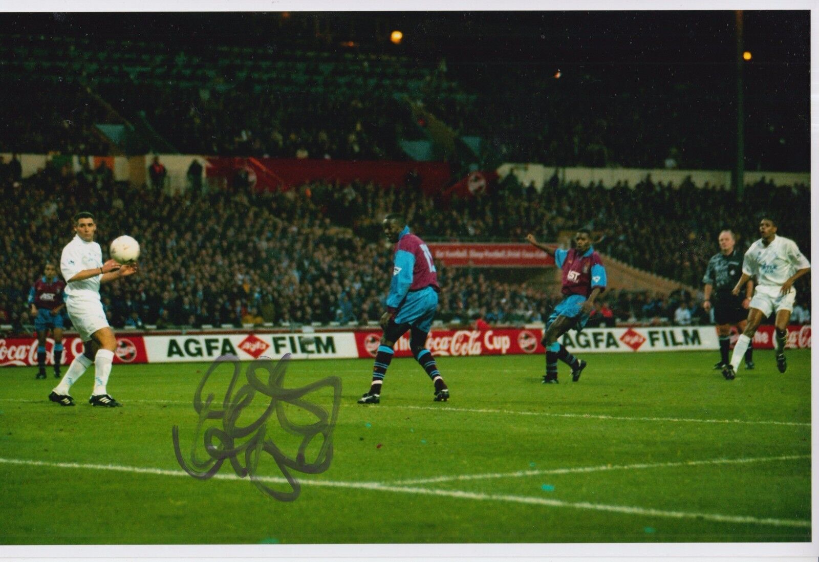 Ugo Ehiogu Hand Signed Aston Villa 12x8 Photo Poster painting 1.