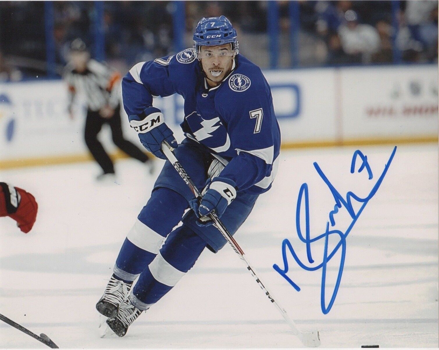 Tampa Bay Lightning Mathieu Joseph Signed Autographed 8x10 Photo Poster painting COA #3