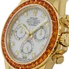 Rolex Cosmograph Daytona Yellow Gold Orange Sapphire MOP Dial Watch 116578SACO