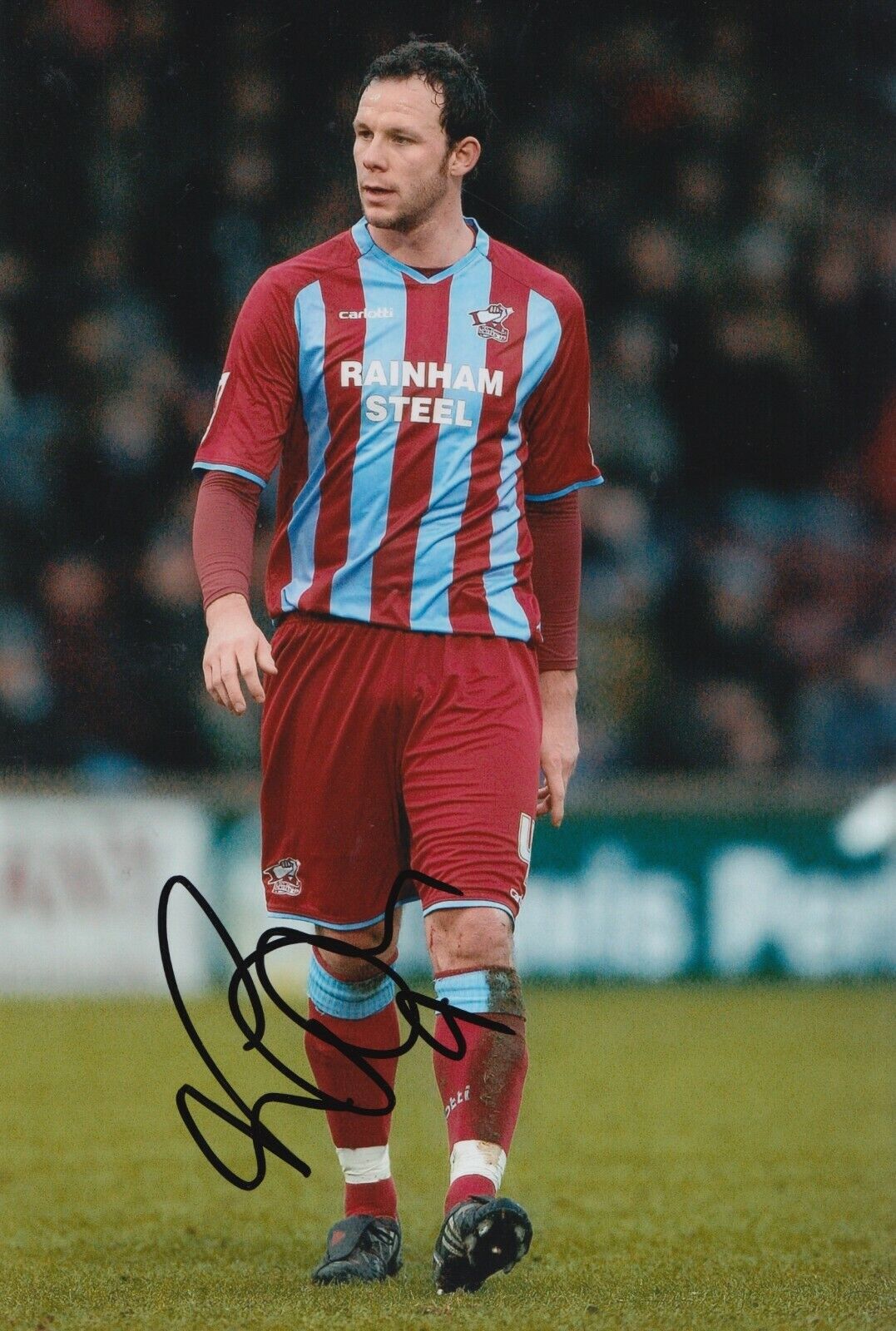 Sam Togwell Hand Signed 12x8 Photo Poster painting - Scunthorpe United Autograph.