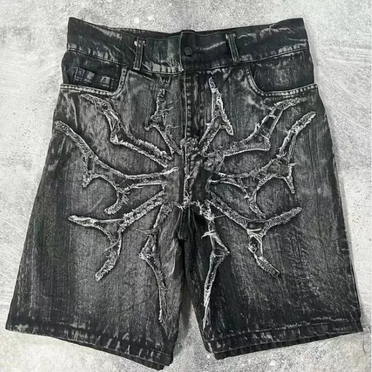 Antique Patchwork Denim Short