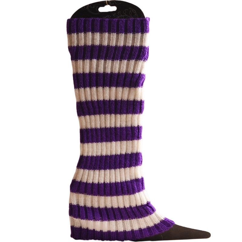 Women’s Fashion Stripe Solid Color Acrylic Jacquard Over The Knee Socks