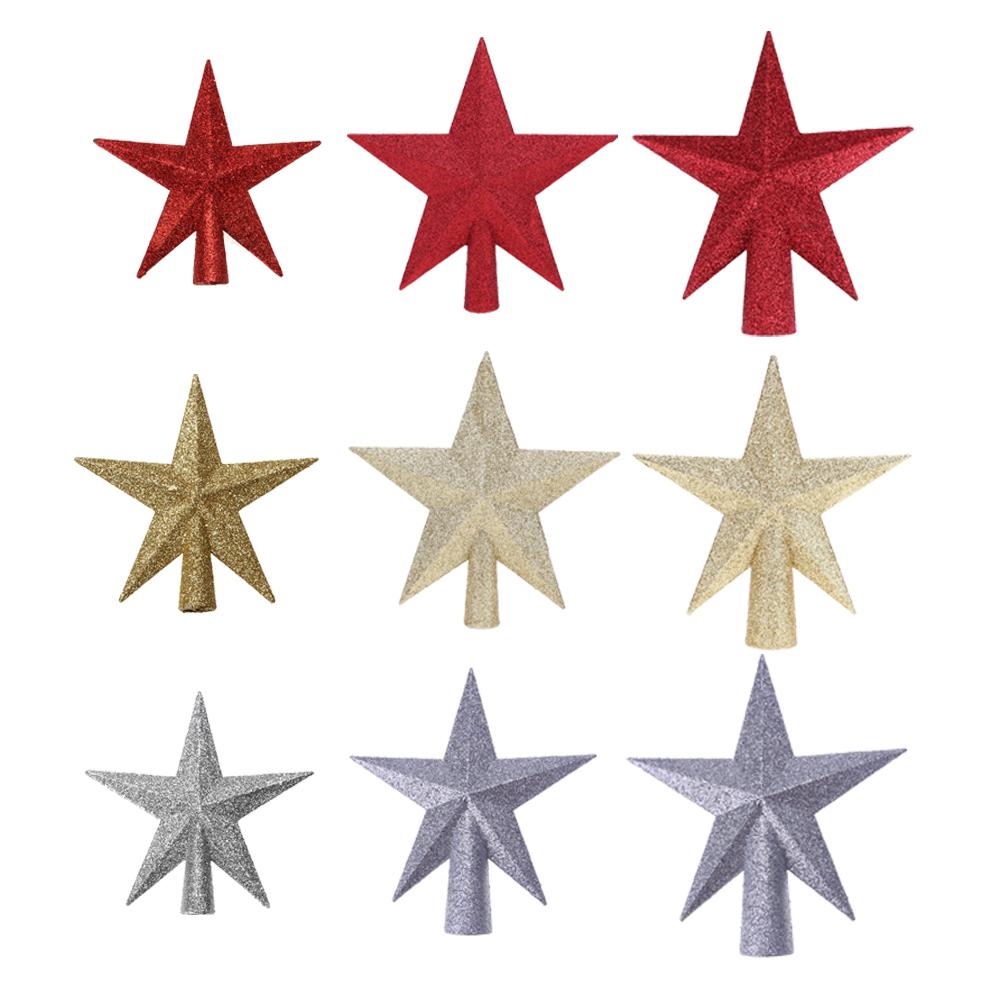 

Christmas Tree Top Sparkle Stars Xmas Decor Accessories Ornament Topper, Gold, 501 Original