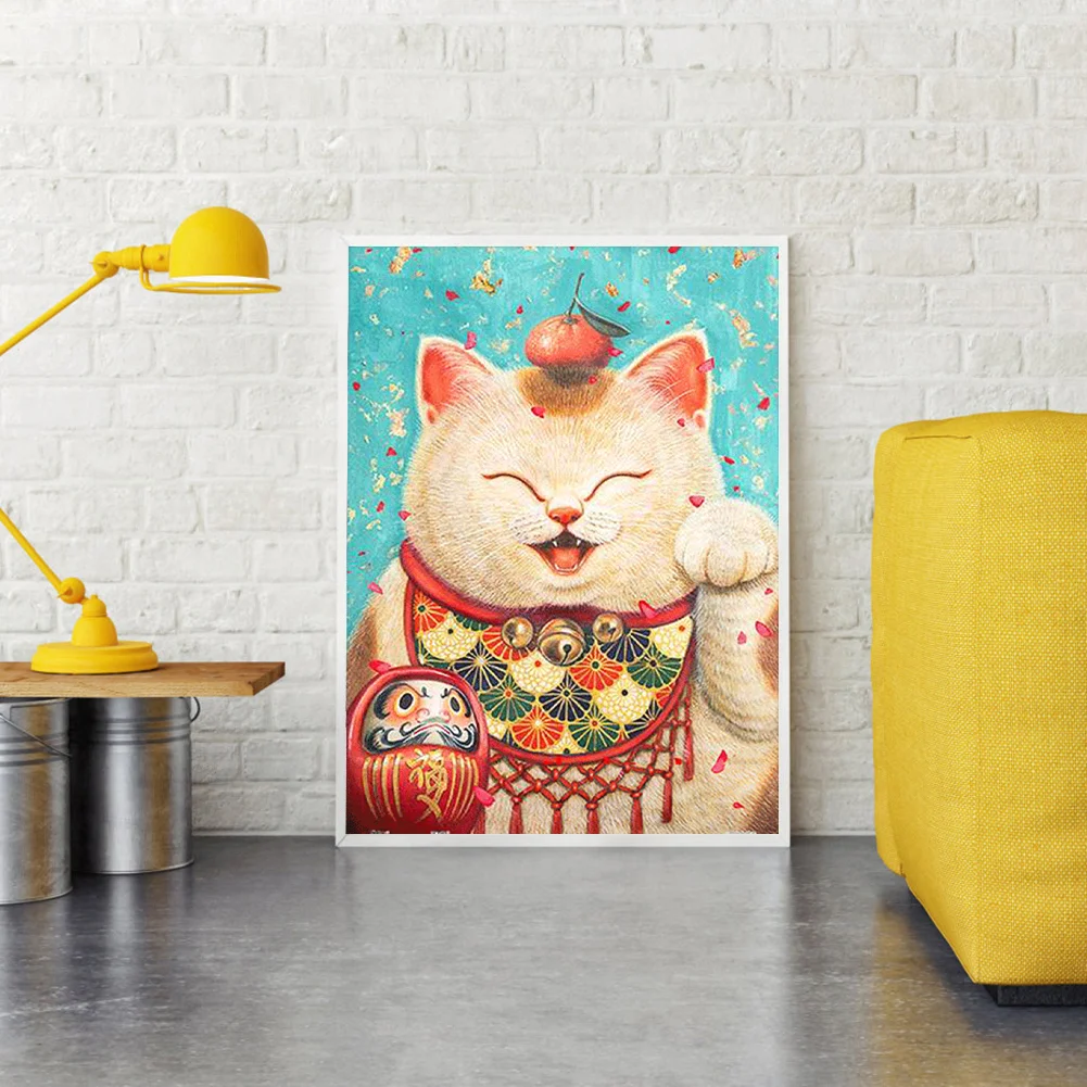 Diamond Painting - Full Round Drill - Lucky Cat