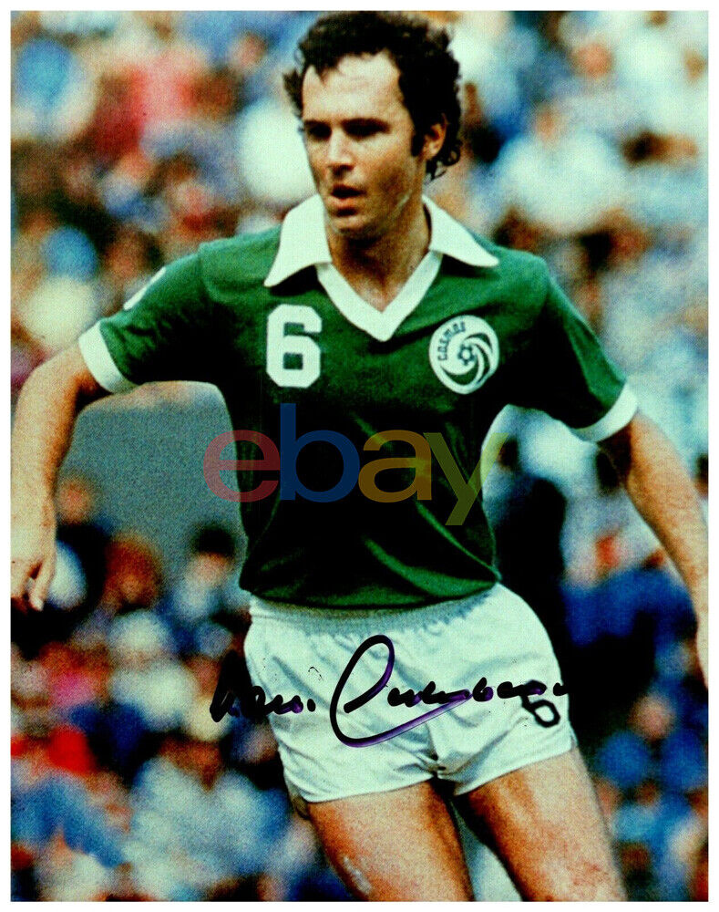 Franz Beckenbauer New York Cosmos Autographed Signed 8x10 Color Photo Poster painting reprint