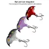 5Pcs Fishing Lures Bionic Bat Baits Artificial Bait Swimbait Hard Baits for Bass