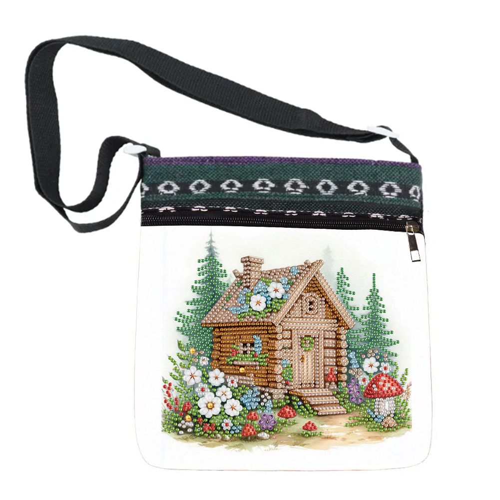 House Special Shape Diamond Painting Shopping Bag Rhinestones Shoulder Bag