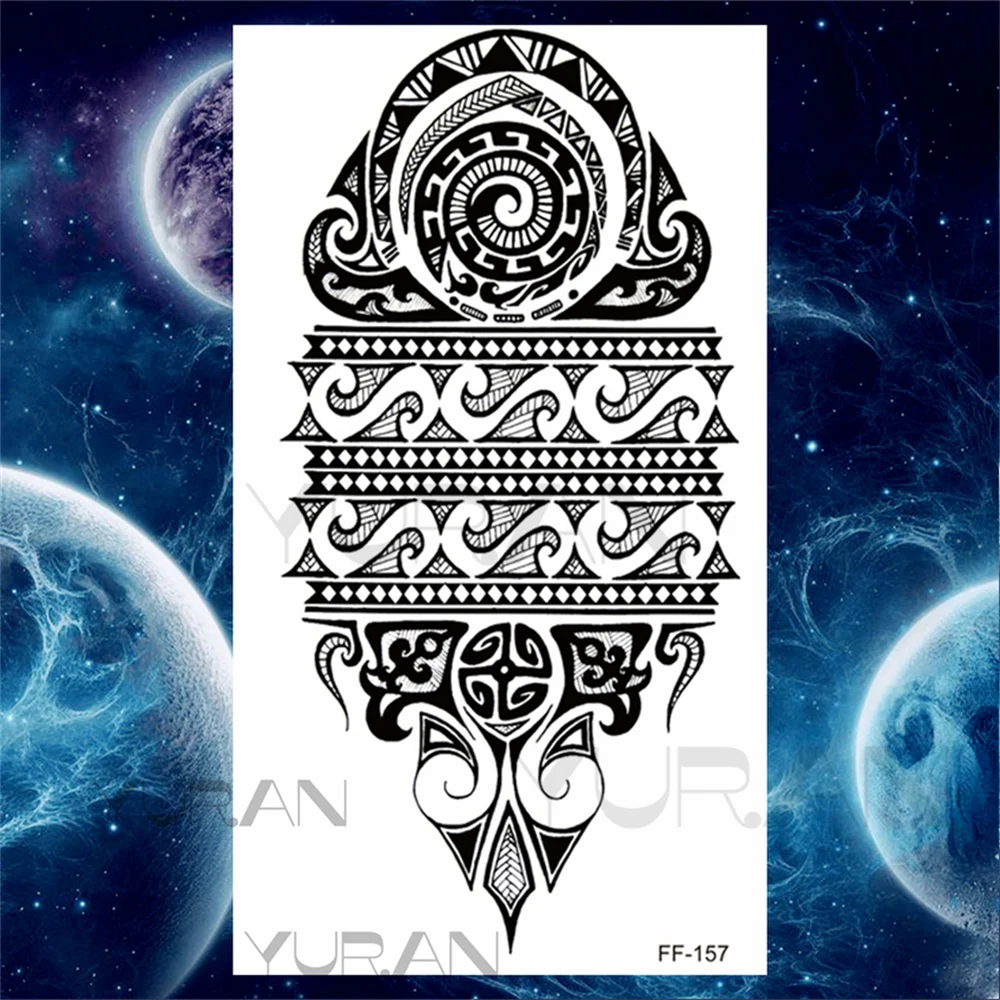 Sdrawing Scary Temporary Tattoos For Men Women Realistic Wolf Forest Lion Tiger Vampire Compass Fake Tattoo Sticker Arm Body Tatoos