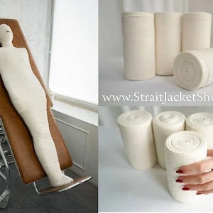 pornhint Pornhint XXXLong Mummification Bandages - Set of 4 Extra Long Bandages / Bandage / Mummified / Bondage / BDSM / Restraining / Wrap /Mummy / Reusable