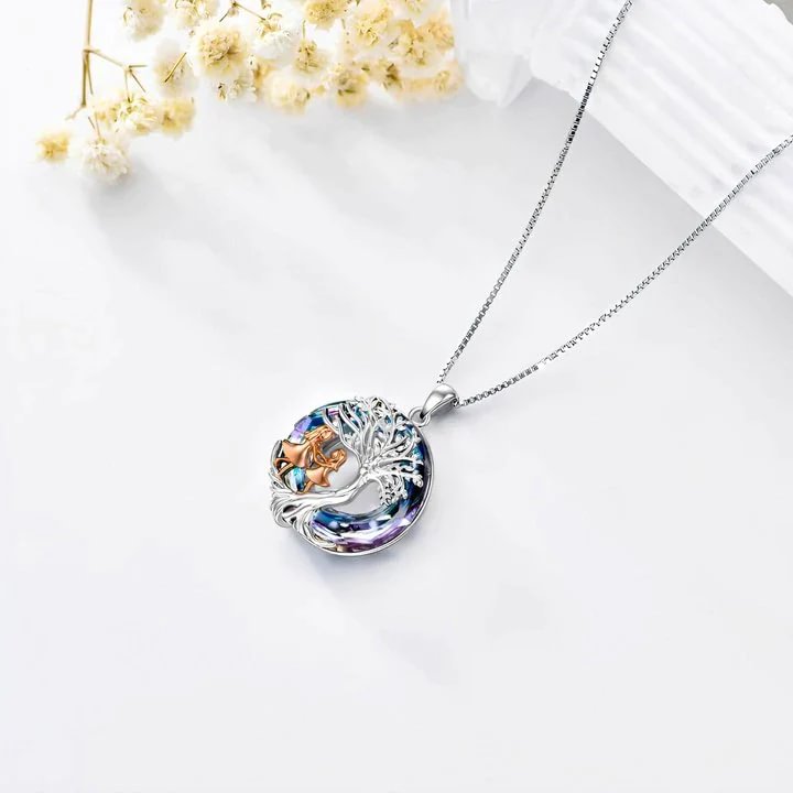 For Daughter - S925 The love between mother and daughter is a tale as old as time Crystal Life Tree Necklace