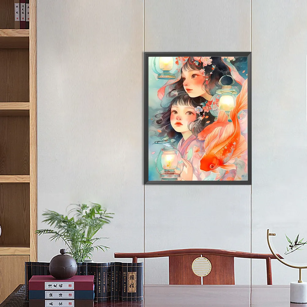 Full Round Diamond Painting 40*50cm - Girl
