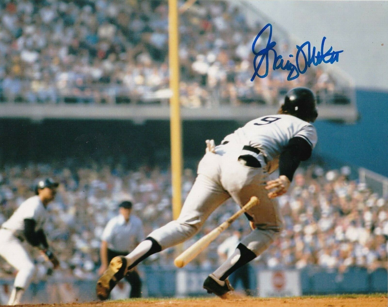 GRAIG NETTLES NEW YORK YANKEES ACTION SIGNED 8x10