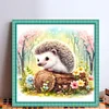 Hedgehog-11CT Stamped Cross Stitch 40*40cm/15.75*15.75in