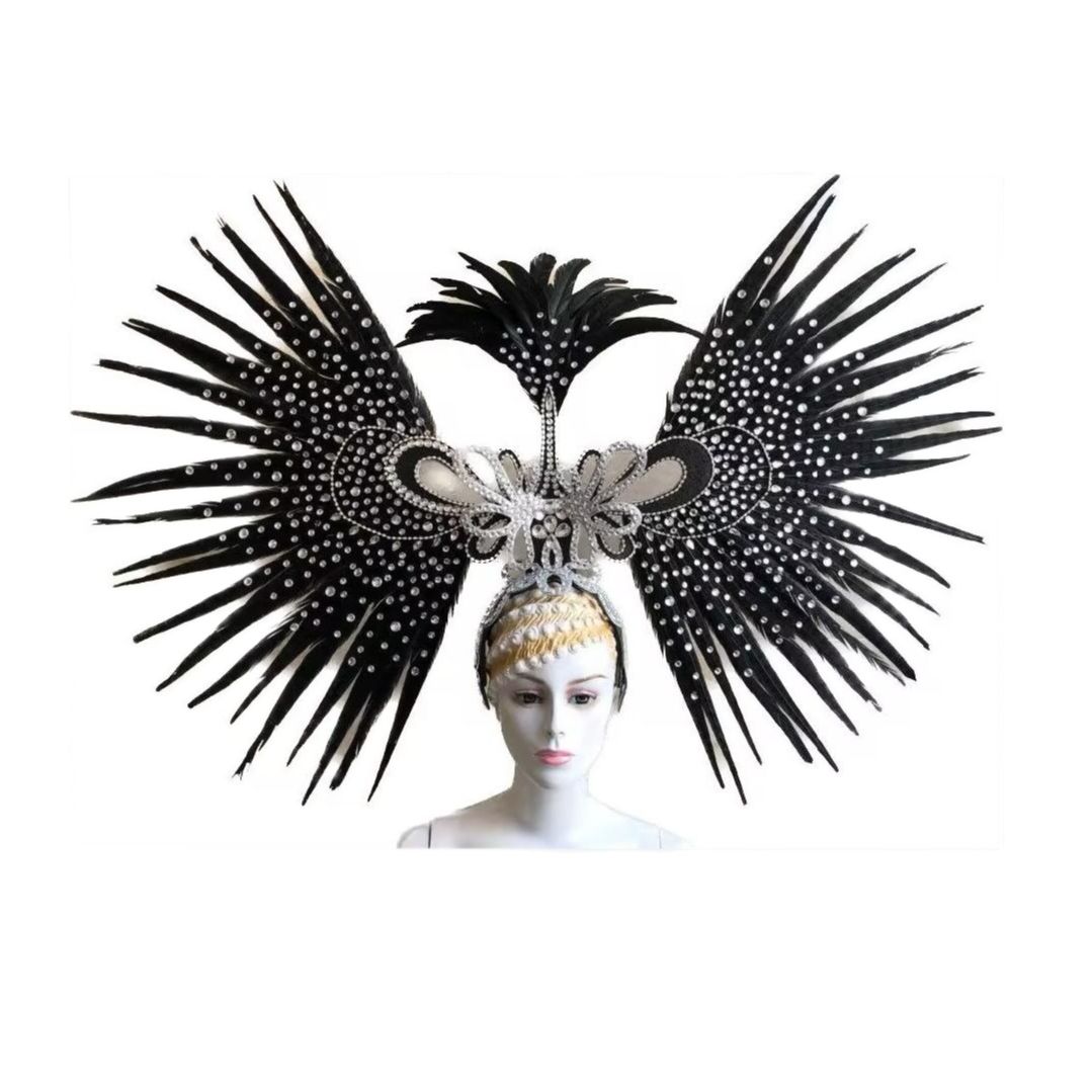 VCSHOES Brazil Rio Spanish Cuba Santiago Havana Venice Dionysia carnival Float Mask dress masque ball costume samba plumage plume Headd