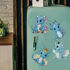 6 Stück blauer Flugsaurier - 5D DIY Bastel-Aufklebermagnet