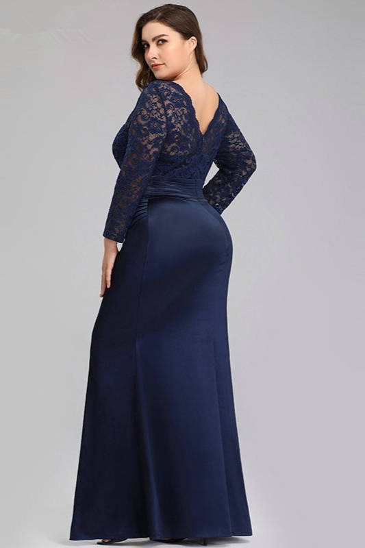 plus size navy evening gowns