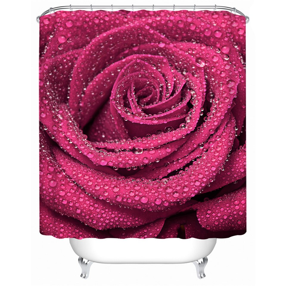 

Colorful Roses - Print Shower Curtain, 180*200cm, 501 Original