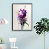 Purple Watercolor Flowers-Paint By Numbers Acrylic Painting 30*40CM(Watercolor)