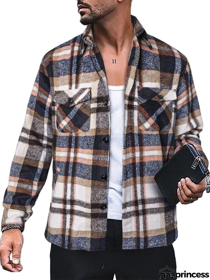 Men's Button Up Classic Plaid Extra Soft Cotton Shirts