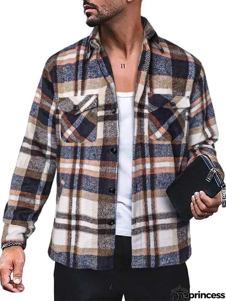 Men's Button Up Classic Plaid Extra Soft Cotton Shirts
