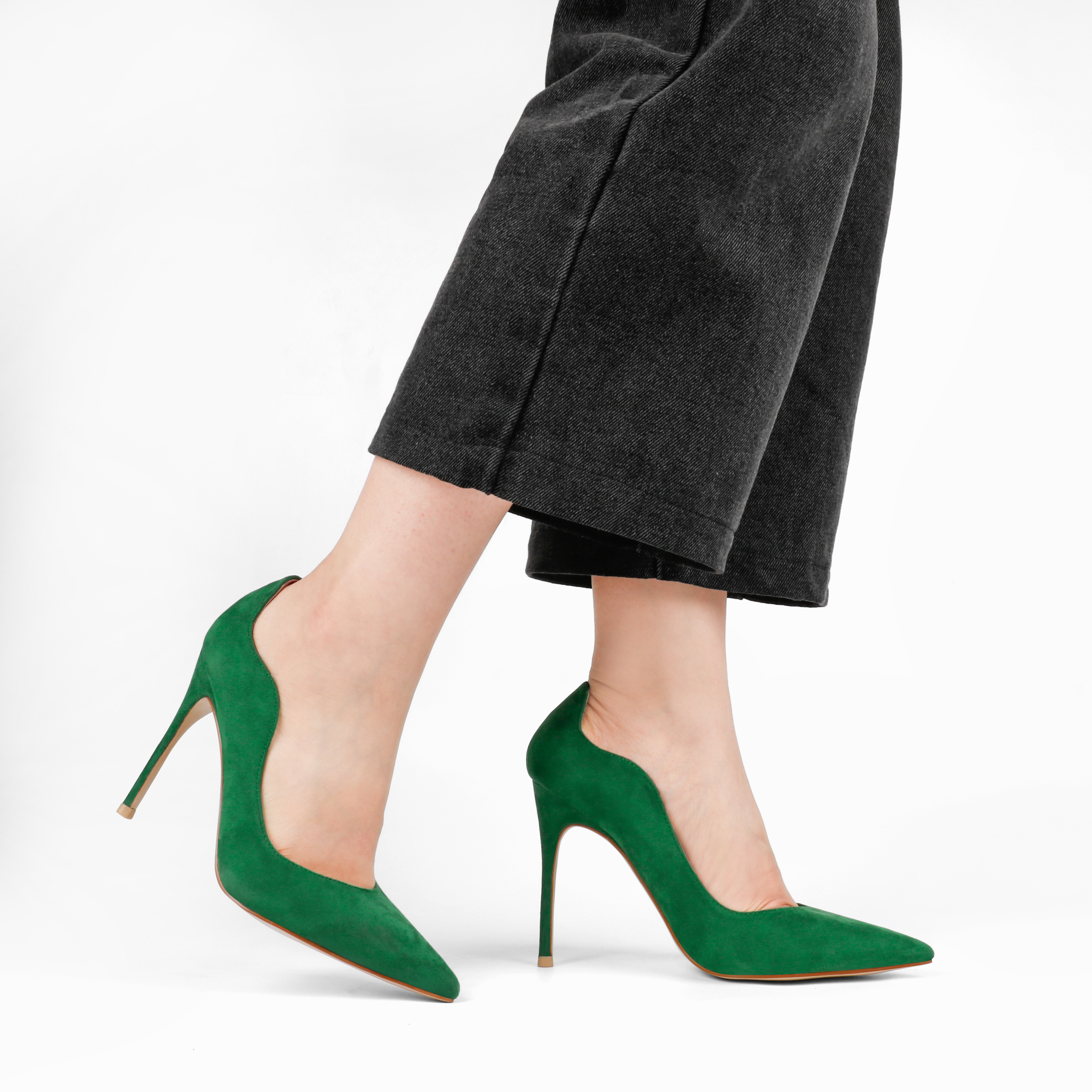 100mm Women's Party Wedding Classic Pumps Fashion Edge Design High Heels Stilettos-MERUMOTE