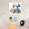 Sewing Machine-18CT Stamped Cross Stitch 25*25cm/9.84*9.84in tapestrymarket