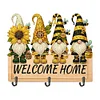 Wooden Special Shape Bee Gnome 3 Hooks No Punch Diamond Painting Hook Rail
