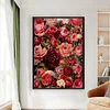 (US Only)Rose Printed Cross Stitch Kit 50x74cm DIY 11CT Thread Art Needlework Home Art