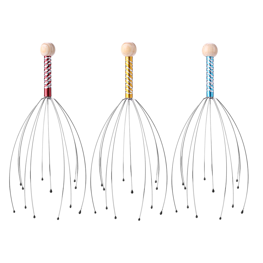 

Octopus Relief Stress Head Massager Handheld Claw Scalp Relaxing Steel Ball, 501 Original