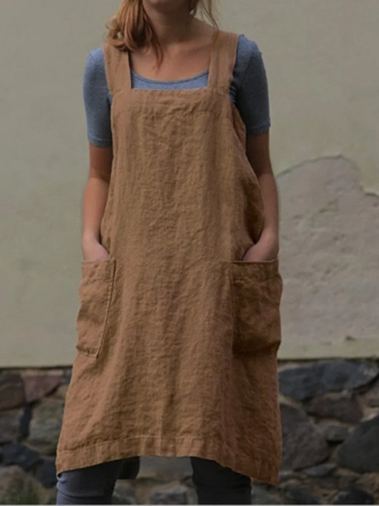 Loose linen long dress
