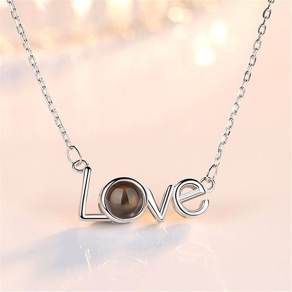 Personalized LOVE Photo Necklace